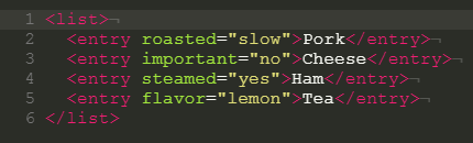 This example highlights the syntax of a valid XML document.